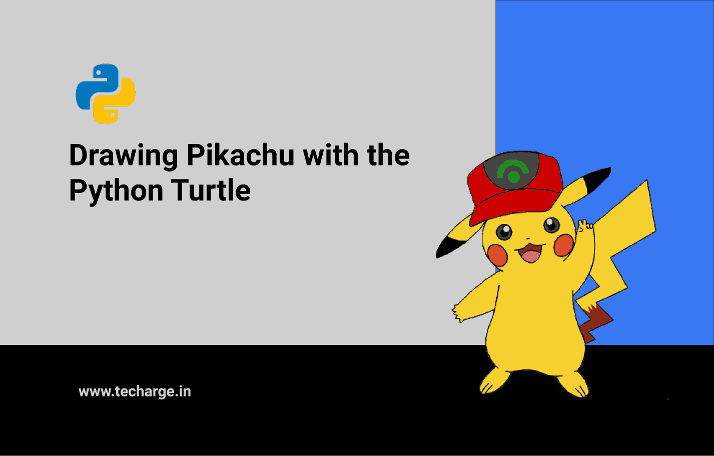 Drawing Pikachu With The Python Turtle Library - TECHARGE